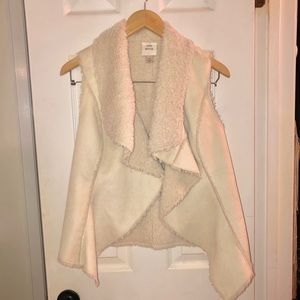 Faux sheepskin vest